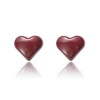 Ear studs, women's heart moon, bio-ceramic ear studs, ear hole nurturing, all-ceramic bone studs, ceramic ear sticks, colorful ear studs and earrings Specification image